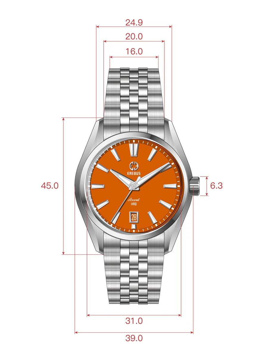 ASCENT HAQ 39 Orange Enamel - Image 6